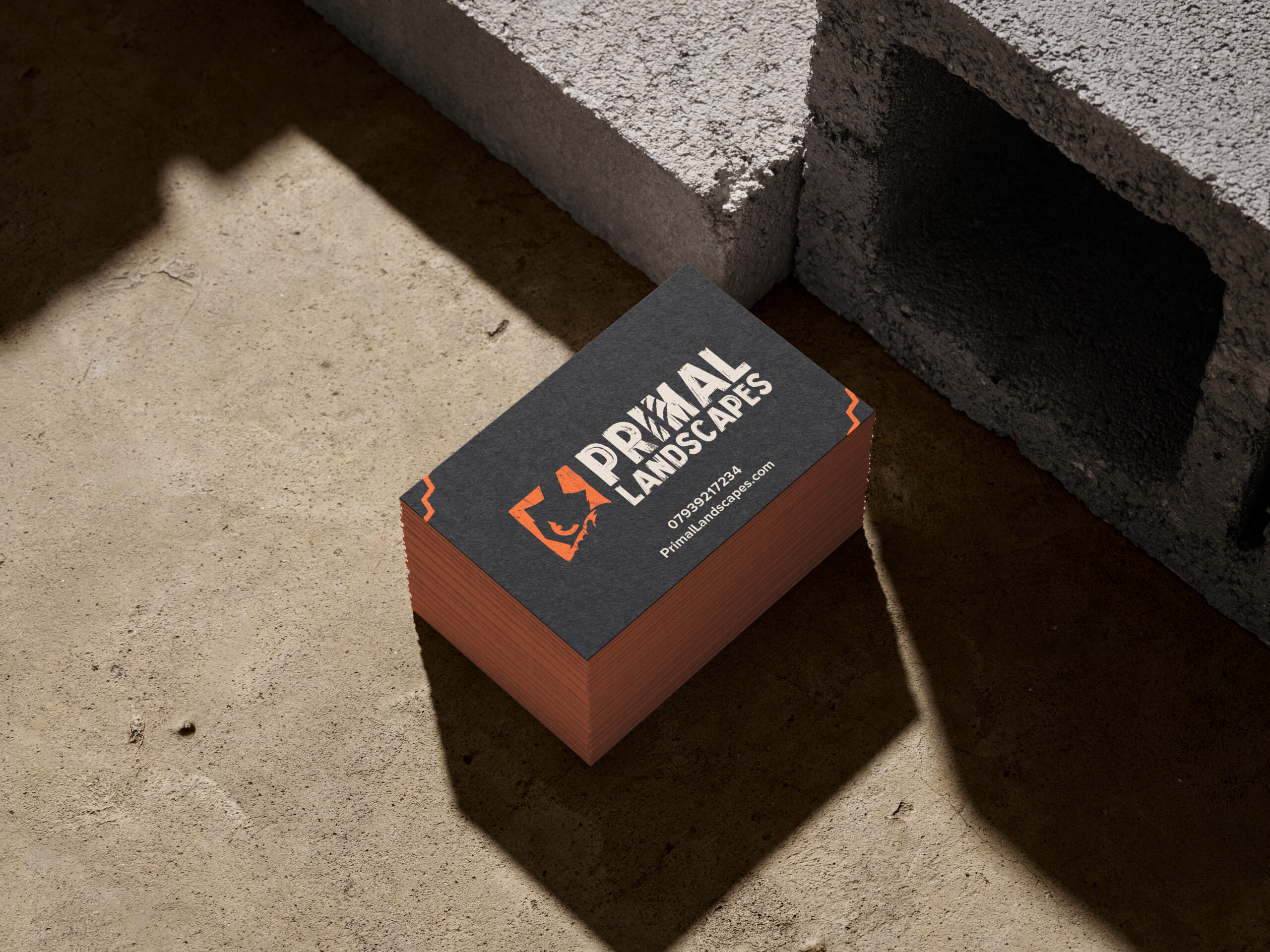 Primal Landscapes Business Card Mockup
